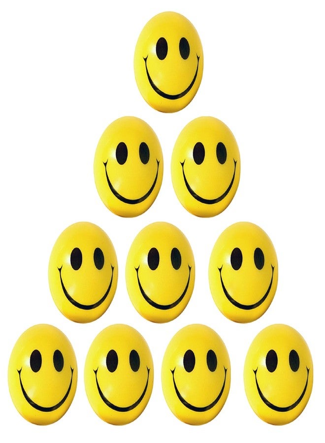 AFTERSTITCH Smiley Balls Set for Playing and Exercise Purpose (Set of 10) - Image 1